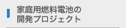 家庭用燃料電池の開発プロジェクト